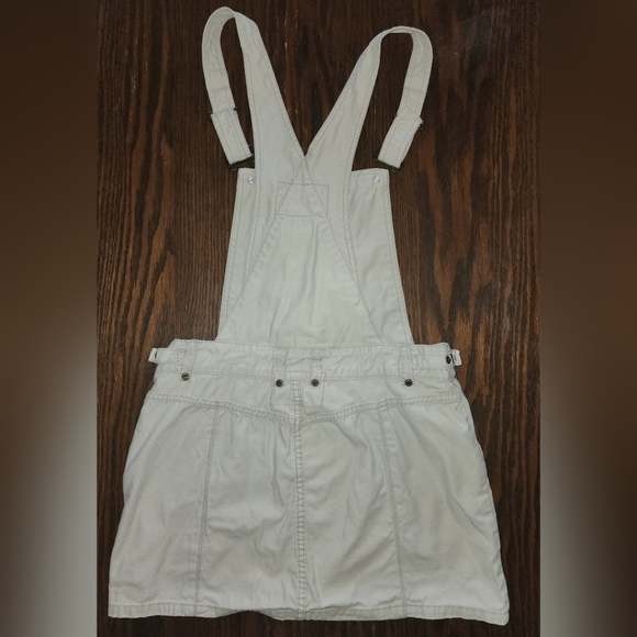 RARE y2k vintage Khaki cargo miniskirt overalls - Picture 2 of 8